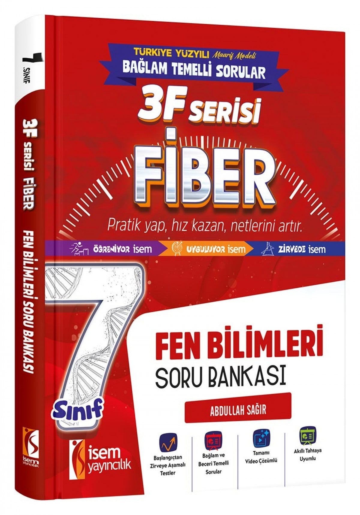 İsem 7. Sınıf Fiber Fen Bilimleri Soru Bankası İsem Yayıncılık kitap kapağı