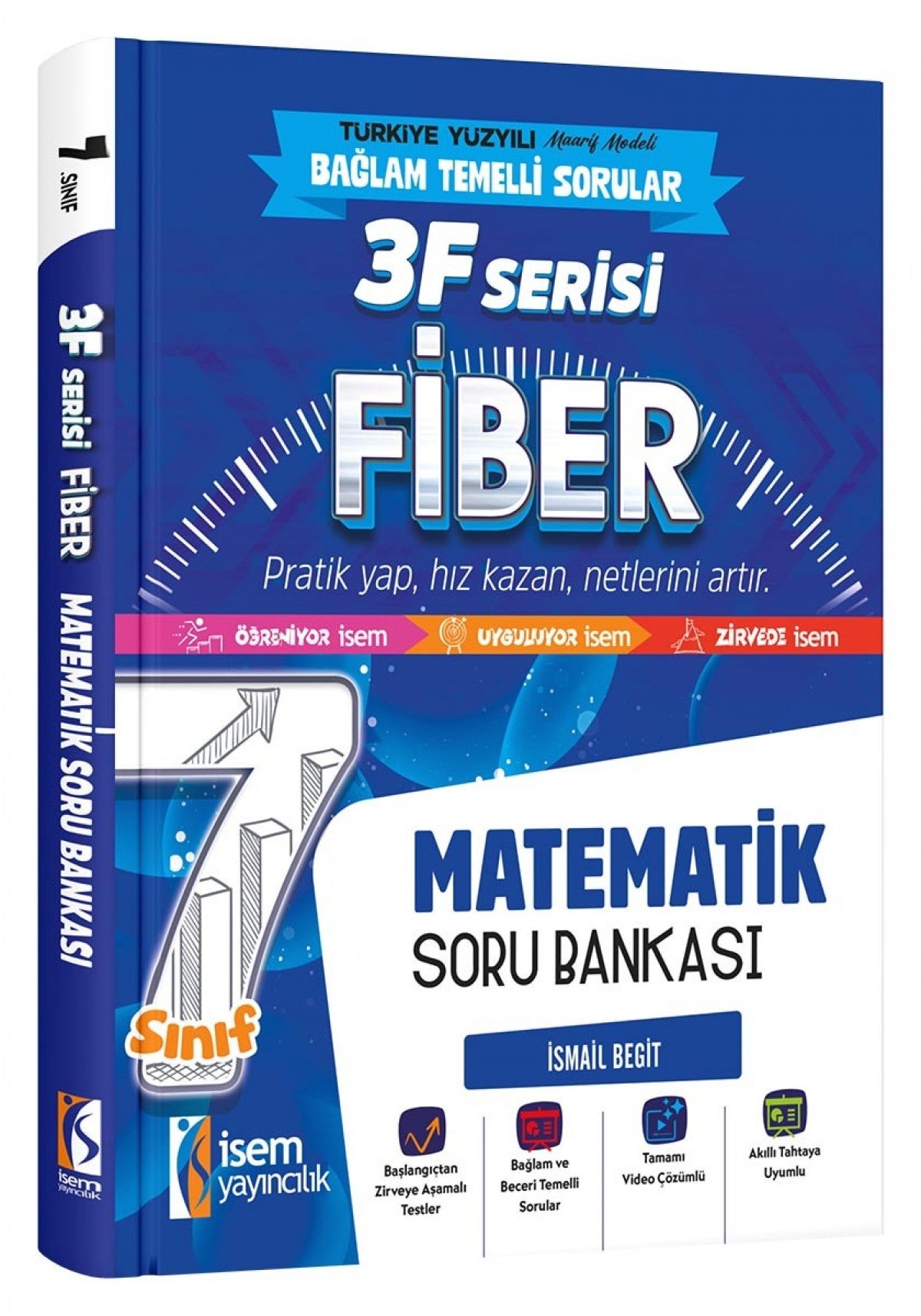 İsem 7. Sınıf Fiber Matematik Soru Bankası İsem Yayıncılık kitap kapağı