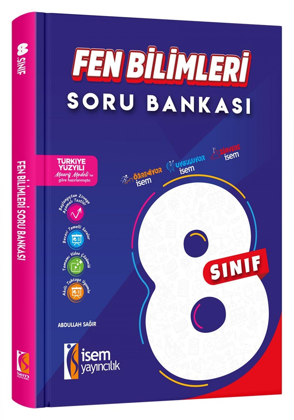 İsem 8. Sınıf Fen Bilimleri Soru Bankası İsem Yayıncılık - Maarif Modele Uygun kitap kapağı