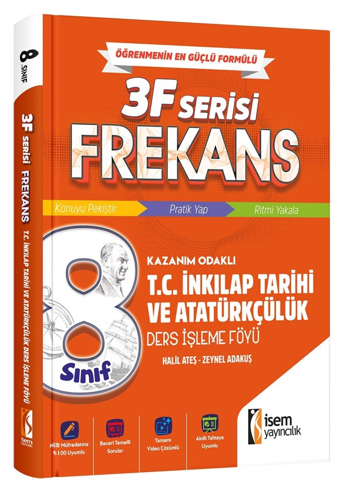 İsem 8. Sınıf Frekans İnkılap Tarihi Ve Atatürkçülük Ders İşleme Föyü İsem Yayıncılık kitap kapağı