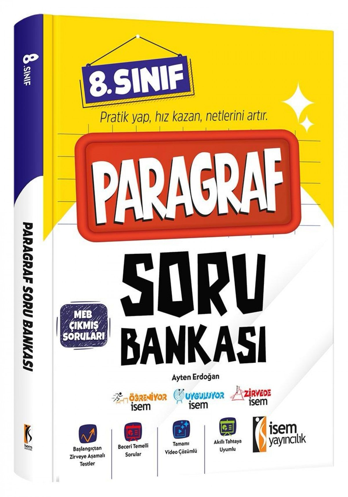İsem .8 Sınıf Paragraf Soru Bankası İsem Yayıncılık kitap kapağı