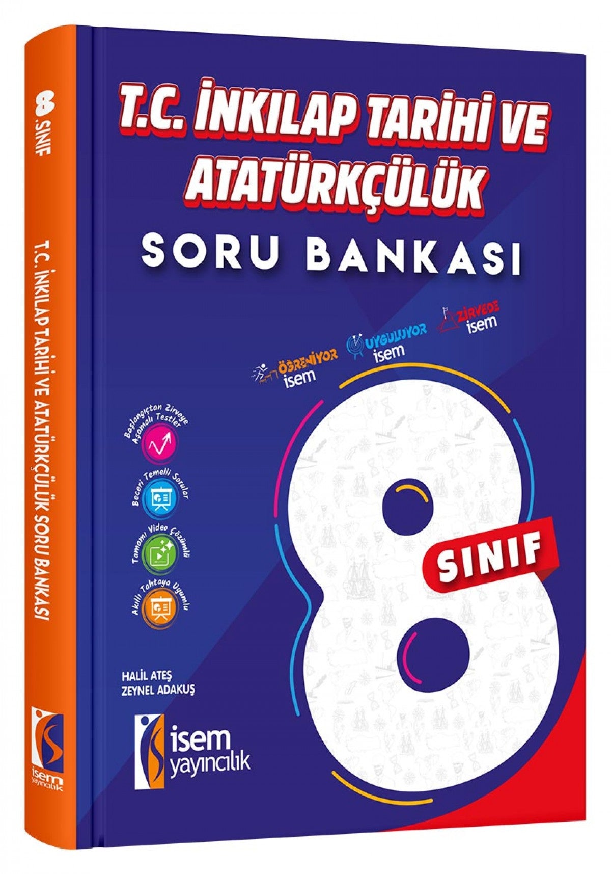 İsem 8. Sınıf T.C. İnkilap Tarihi ve Atatürkçülük Soru Bankası İsem Yayıncılık - Maarif Modele Uygun kitap kapağı