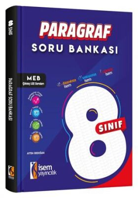 İsem 8. Sınıf Paragraf Soru Bankası İsem Yayıncılık - Maarif Modele Uygun - Ayten Erdoğan kitap kapağı