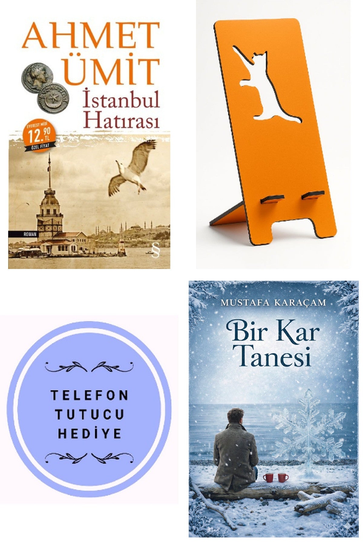Istanbul Hatırası - Ahmet Ümit + Telefon Tutucu + Bir Kar Tanesi kitap kapağı