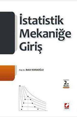 İstatistik Mekaniğe Giriş - Bekir Karaoğlu kitap kapağı