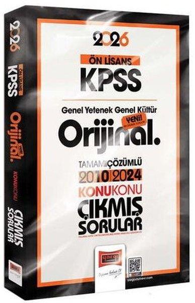 2026 KPSS Ön Lisans GK - GY Orijinal 2010 - 2024 Konu Konu Çıkmış Sorular | Yargı Yayınları (İnce Kapak) - Resim 1