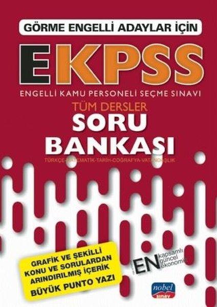 Görme Engelli Adaylar İçin E-KPSS Tüm Dersler Soru Bankası | Nobel Sınav (İnce Kapak) - Resim 1