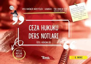 Ceza Hukuku Ders Notları - Özel Hükümler