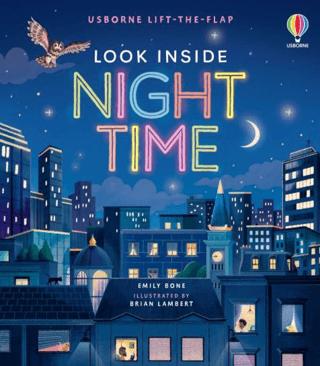Look Inside Night Time | Usborne (Ciltli) - Resim 1