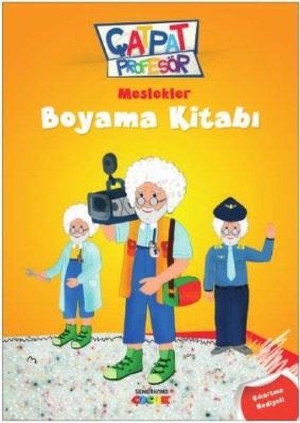 Çatpat Profesör Meslekler-Boyama Kitabı | Semerkand Çocuk (İnce Kapak) - Resim 1