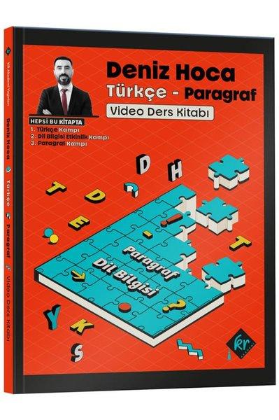 Deniz Hoca Tüm Sınavlar İçin Türkçe Video Ders Kitabı | KR Akademi (İnce Kapak) - Resim 1