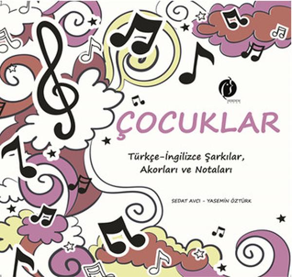 Çocuklar Türkçe-İngilizce Şarkılar Akorları ve Notaları | Herdem Kitap (İnce Kapak) - Resim 1
