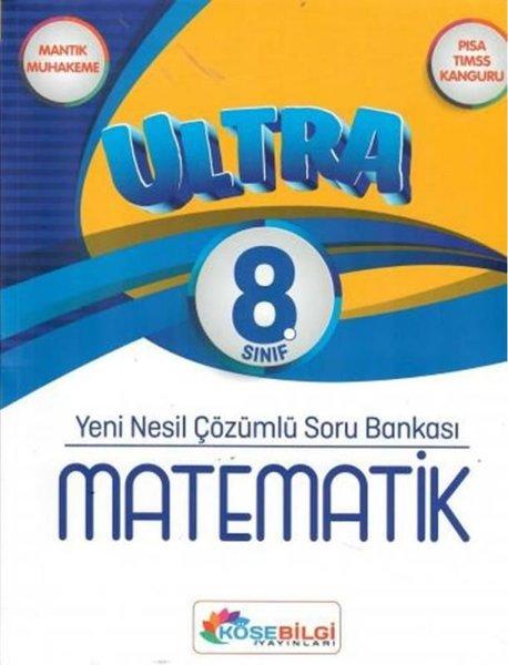 8.Sınıf Ultra Matematik Soru Bankası | Köşebilgi Yayınları (İnce Kapak) - Resim 1