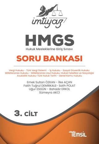 İmtiyaz HMGS Soru Bankası 3. Cilt | Temsil Kitap (Ciltsiz) - Resim 1