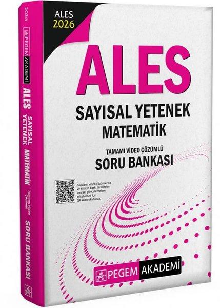 2026 ALES Sayısal Yetenek Matematik Tamamı Video Çözümlü Soru Bankası | Pegem Akademi Yayıncılık (İnce Kapak) - Resim 1