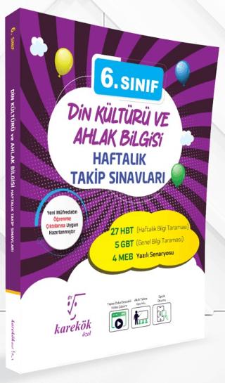 6. Sınıf Din Kültürü Ve Ahlak Bilgisi Haftalık Takip Sınavları | Karekök Yayıncılık (Ciltsiz) - Resim 1
