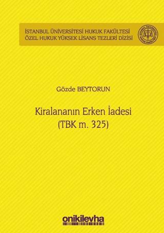 Kiralananın Erken İadesi | On İki Levha Yayınları (Ciltsiz) - Resim 1