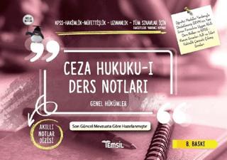 Ceza Hukuku-1 Ders Notları - Genel Hükümler | Temsil Kitap (Ciltsiz) - Resim 1
