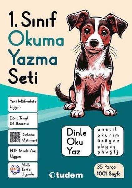 1. Sınıf Okuma Yazma Seti (Dinle - Oku - Yaz) | Tudem Yayınları - Ders Kitapları (İnce Kapak) - Resim 1