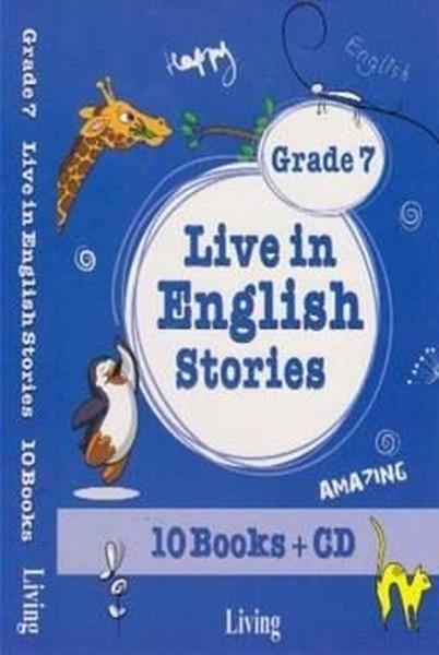 Grade 7 Live in English Stories-10 Books CD | Living English Dictionary (İnce Kapak) - Resim 1
