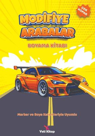 Modifiye Arabalar Boyama Kitabı | Yeti Kitap (Ciltsiz) - Resim 1