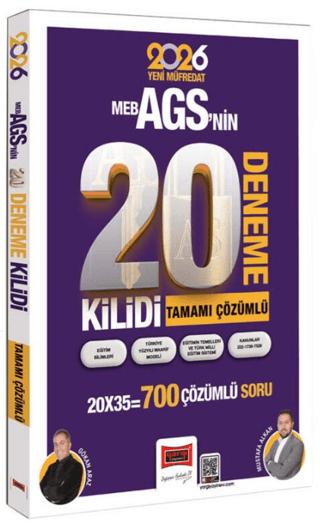 2026 MEB-AGS Kilidi Tamamı Çözümlü 20 Deneme | Yargı Yayınevi (Ciltsiz) - Resim 1