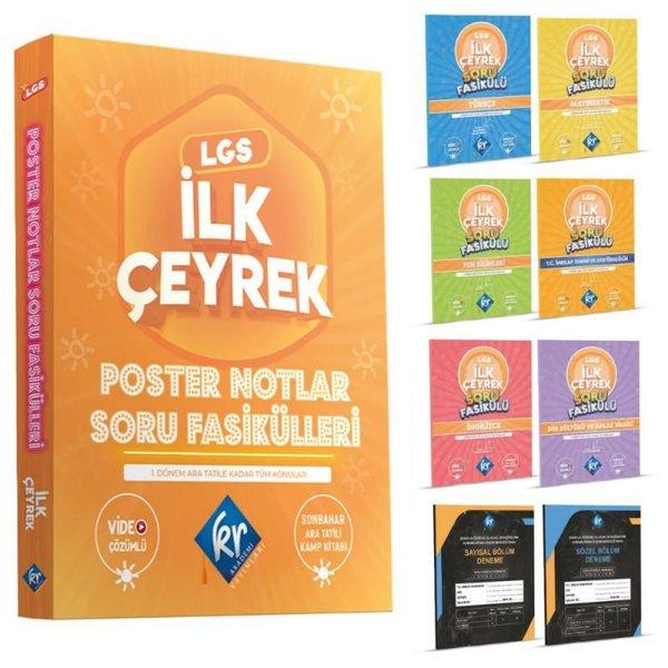 LGS İlk Çeyrek Poster Notlar Soru Fasikülleri | KR Akademi (İnce Kapak) - Resim 1