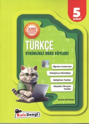 5. Sınıf 2025 Türkçe Etkinlikli Ders Föyleri - Kolektif kitap kapağı