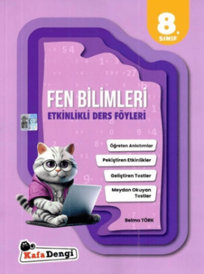 8. Sınıf Fen Bilimleri Etkinlikli Ders Föyleri - Belma Törk kitap kapağı