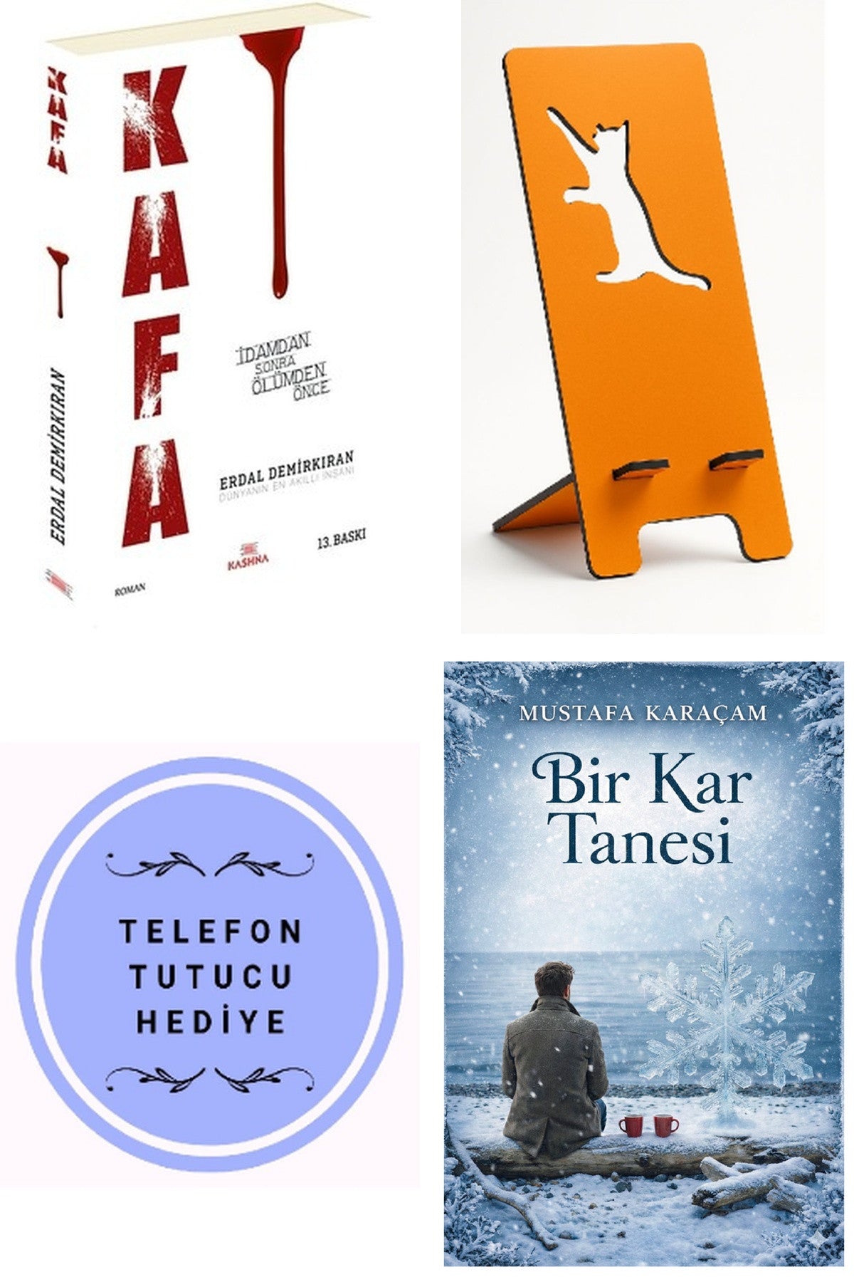 Kafa - Erdal Demirkıran + Telefon Tutucu + Bir Kar Tanesi kitap kapağı