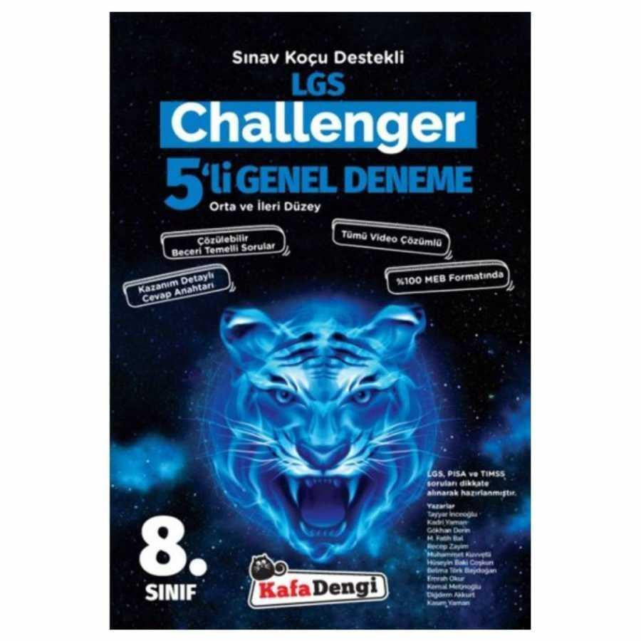 Kafadengi 8.Sınıf Lgs Challenger 5 Li Paket Deneme - Kolektif kitap kapağı