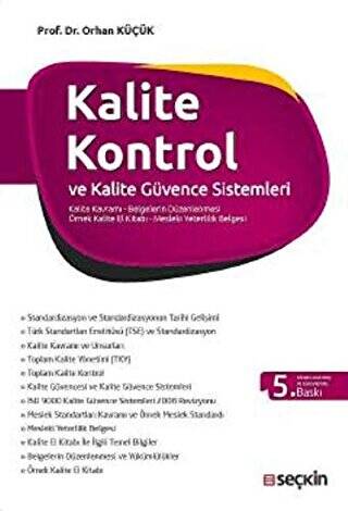 Kalite Kontrol ve Kalite Güvence Sistemleri - Orhan Küçük kitap kapağı
