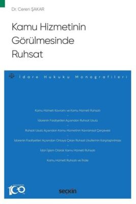 Kamu Hizmetinin Görülmesinde Ruhsat - Ceren Şakar kitap kapağı