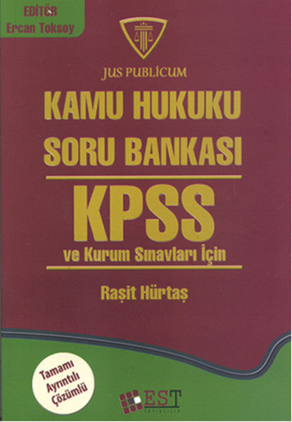 Kamu Hukuku Soru Bankası KPSS ve Kurum Sınavları İçin - Raşit Hürtaş kitap kapağı