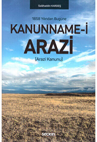 Kanunname–i Arazi - Salahaddin Kardeş kitap kapağı