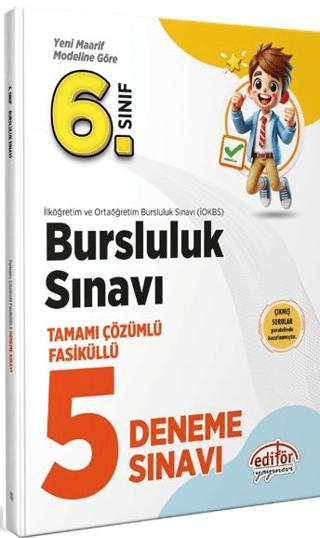 6. Sınıf Bursluluk Tamamı Çözümlü Fasiküllü 5 Deneme Sınavı