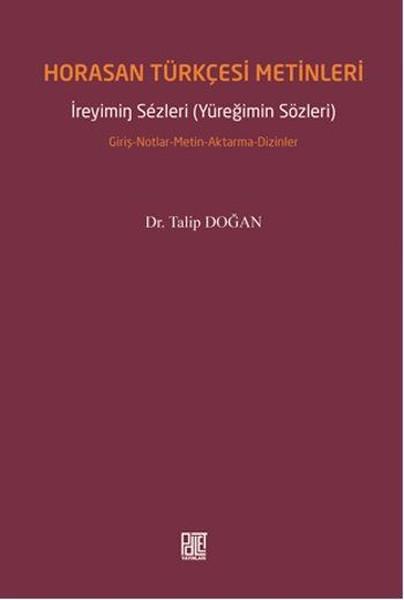 Horasan Türkçesi Metinleri | Palet Yayınları (İnce Kapak) - Resim 1