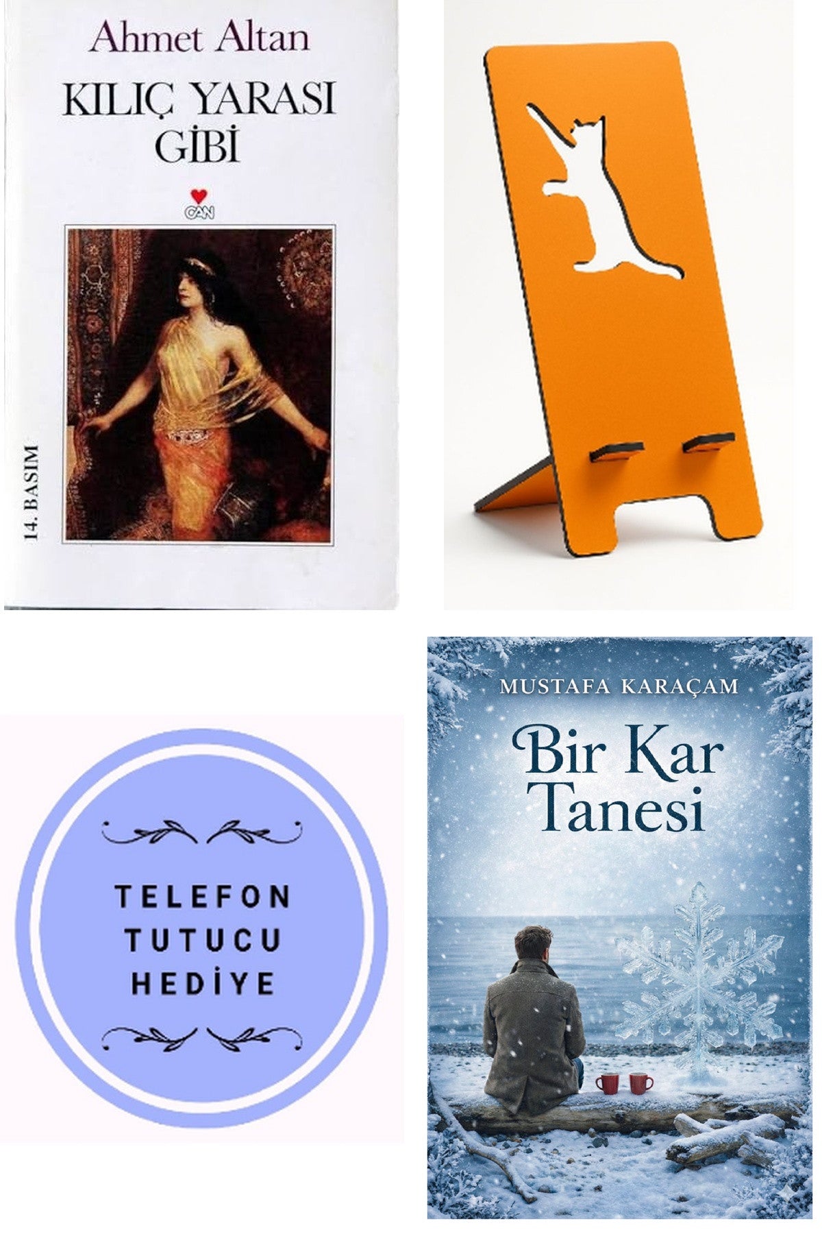Kılıç Yarası Gibi - Ahmet Altan + Telefon Tutucu + Bir Kar Tanesi kitap kapağı