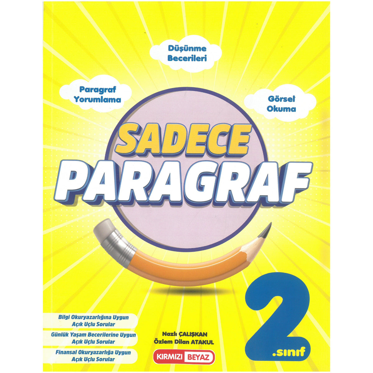 Kırmızı Beyaz Yayınları 2.Sınıf Sadece Paragraf kitap kapağı