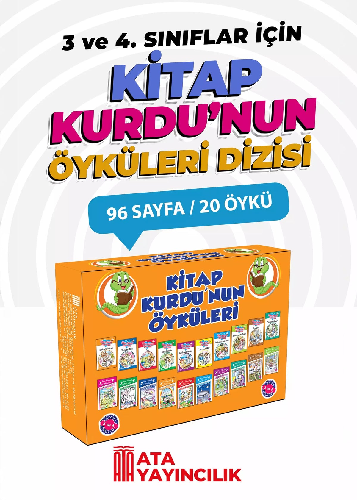 Kitap Kurdu'nun Öyküleri (3 ve 4. Sınıflar) kitap kapağı