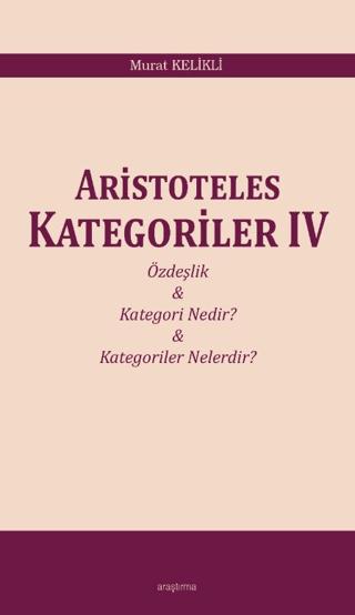 Aristoteles Kategoriler IV