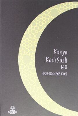 Konya Kadı Sicili 140 - İsmail Bilgili kitap kapağı