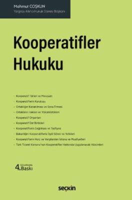 Kooperatifler Hukuku - Mahmut Coşkun kitap kapağı