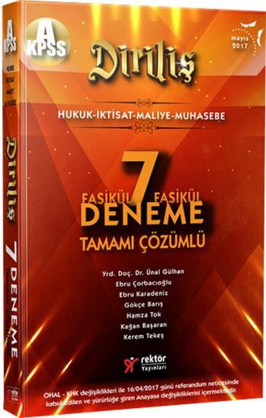 KPSS A Grubu Diriliş Hukuk-İktisat-Maliye-Muhasebe - Kolektif kitap kapağı