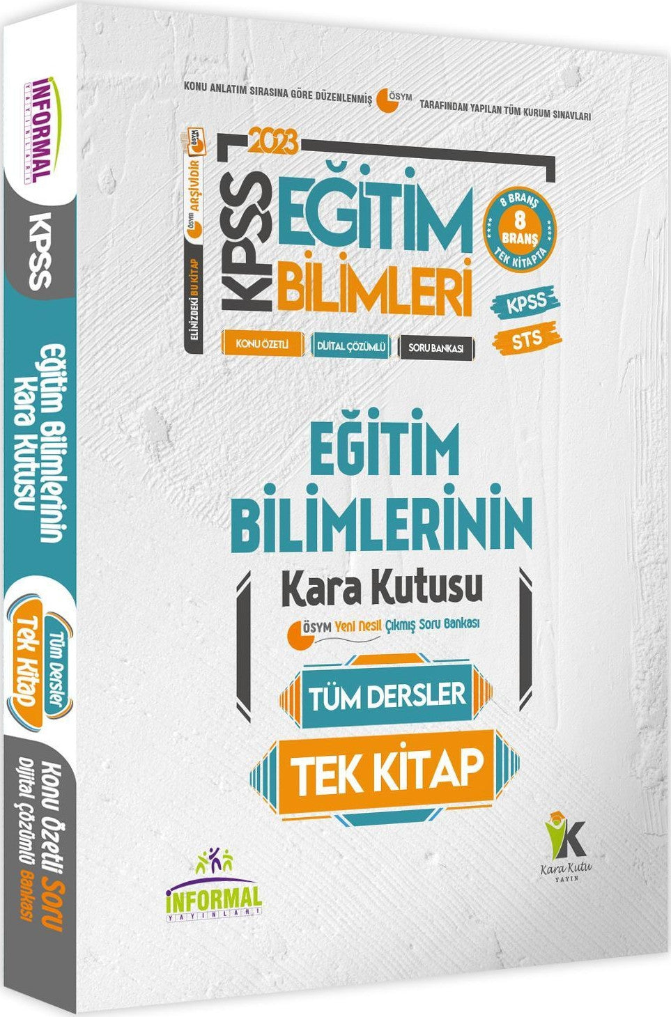 KPSS Eğitim Bilimlerinin Kara Kutusu TÜM DERSLER TEK KİTAP Konu Ö.D.Çözümlü Çıkmış Soru Bankası kitap kapağı