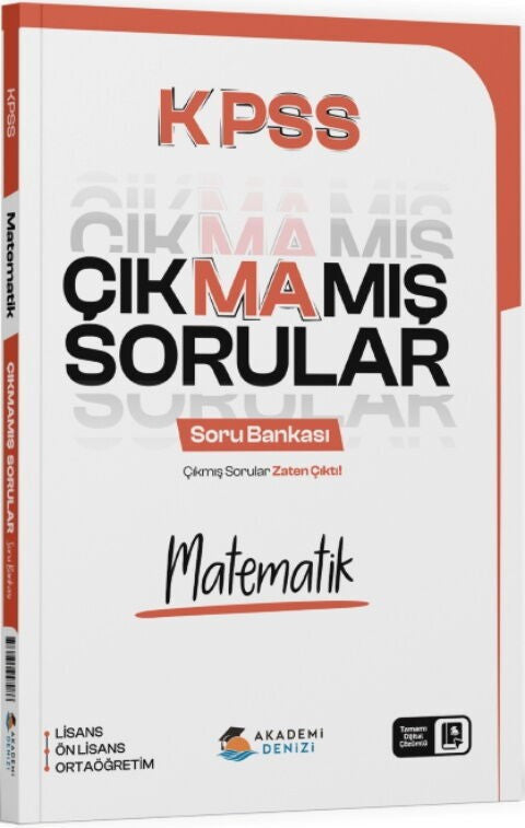 KPSS Matematik Çıkmamış Sorular Soru Bankası Akademi Denizi kitap kapağı