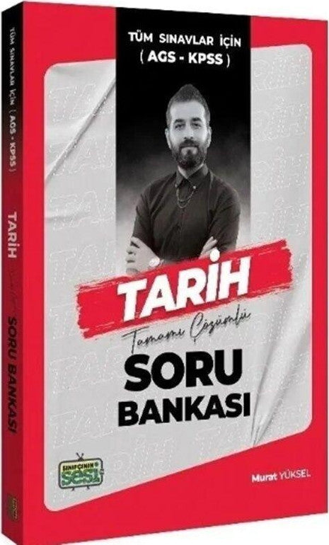 KPSS MEB AGS Tarih Soru Bankası Sınıfçının Sesi kitap kapağı