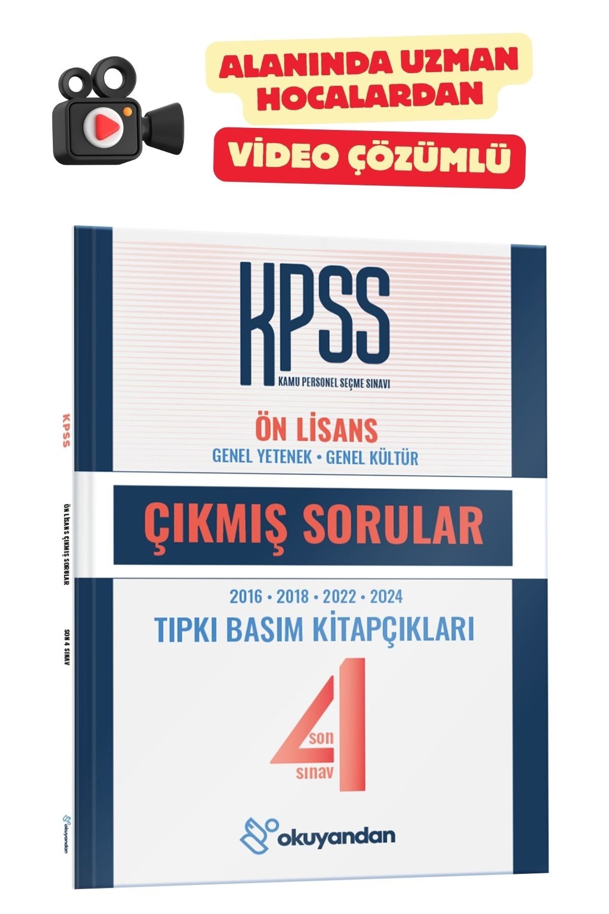 KPSS Ön Lisans TIPKI BASIM Çıkmış Sorular Son 4 SINAV (EKO) - Video Çözümlü kitap kapağı