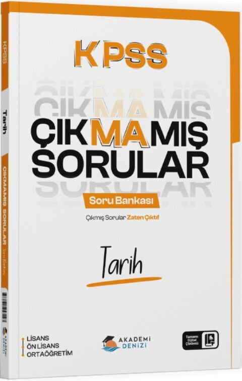 KPSS Tarih Çıkmamış Sorular Soru Bankası Akademi Denizi kitap kapağı