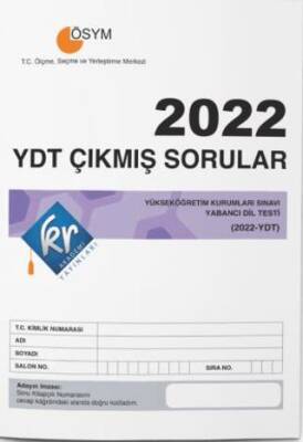 KR Akademi Yayınları YDT Çıkmış Sorular Tıpkı Basım Kitapçığı - Kolektif kitap kapağı